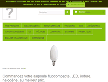 Tablet Screenshot of lampe-ampoule.com